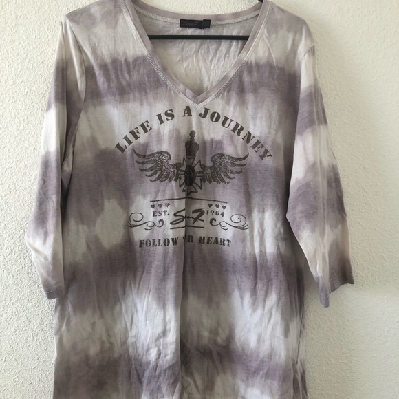 Seven7 brand Luxe tie dye shirt - Picture 2 of 4